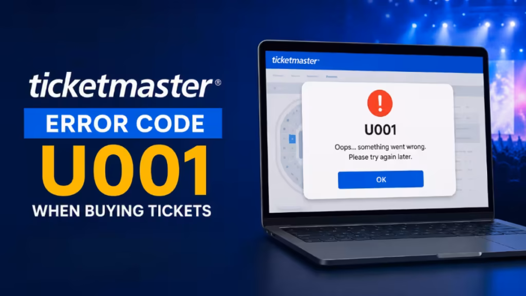 How to Fix Ticketmaster Error Code U001 When Buying Tickets