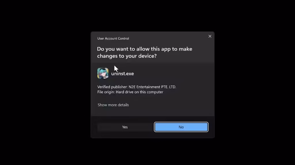 Run the Bundled Uninstaller Directly