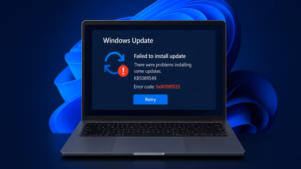 Windows 11 update fails insufficient EFI System Partition space