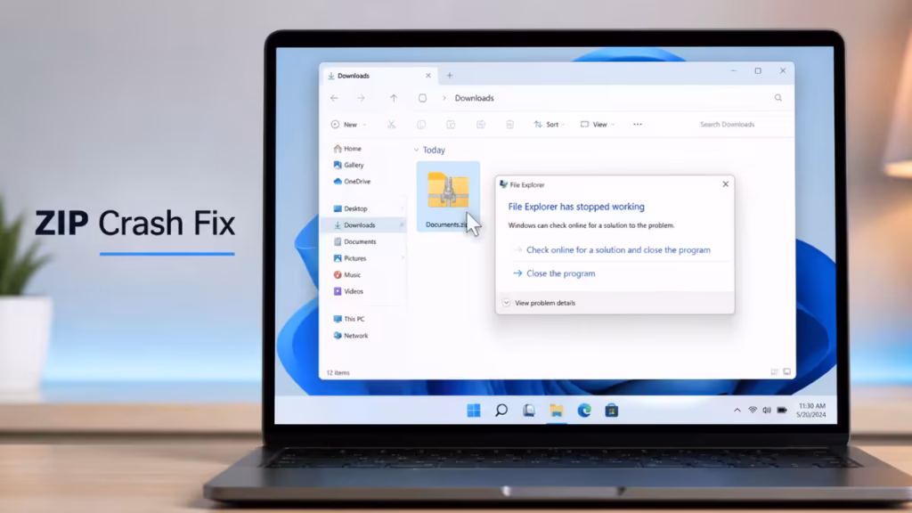 File Explorer Crashes on ZIP Files Windows 11 Fix