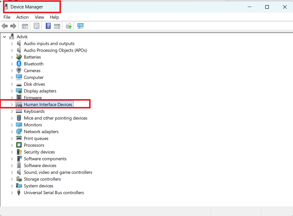 Check Whether the Touchpad Is Hidden or Disabled in Device Manager