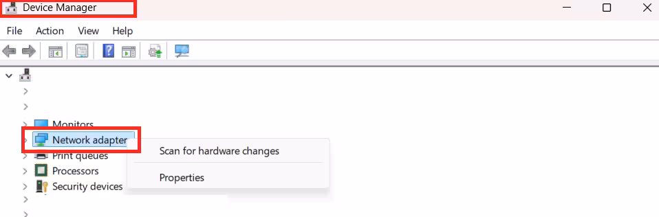 Update Your Network Driver