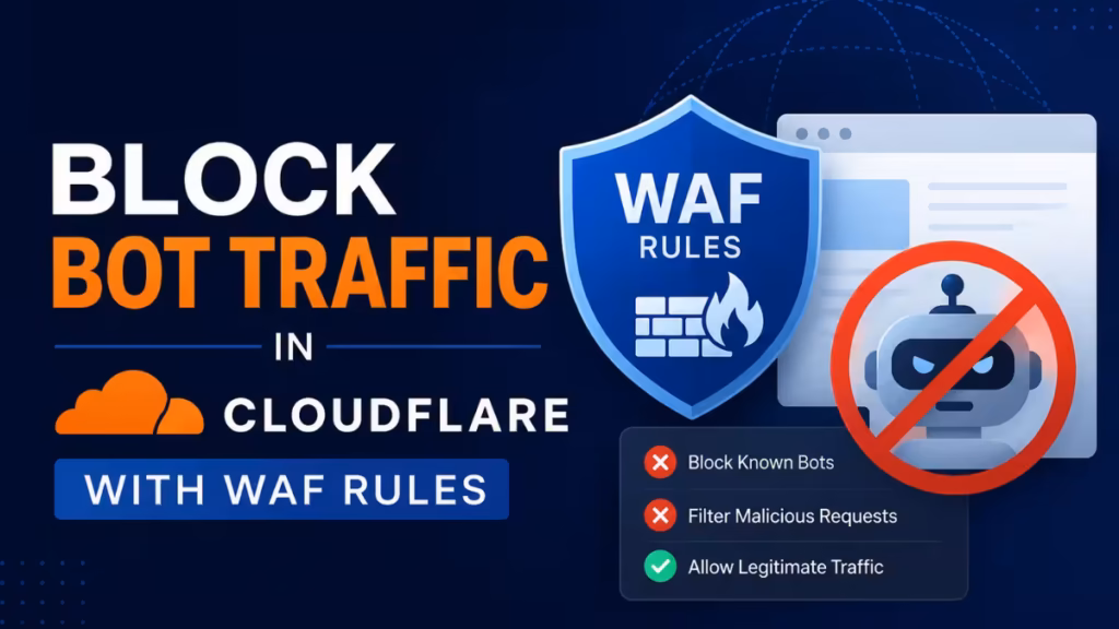 Block Bot Traffic in Cloudflare with WAF Rules