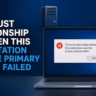 The Trust Relationship Between This Workstation and the Primary Domain Failed