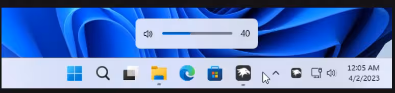 Taskbar Volume Control