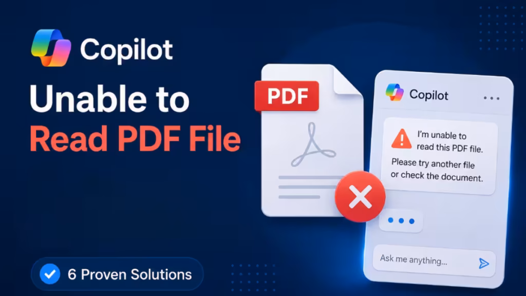 Copilot Unable to Read PDF File