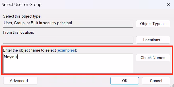 Change Folder Ownership via File Explorer