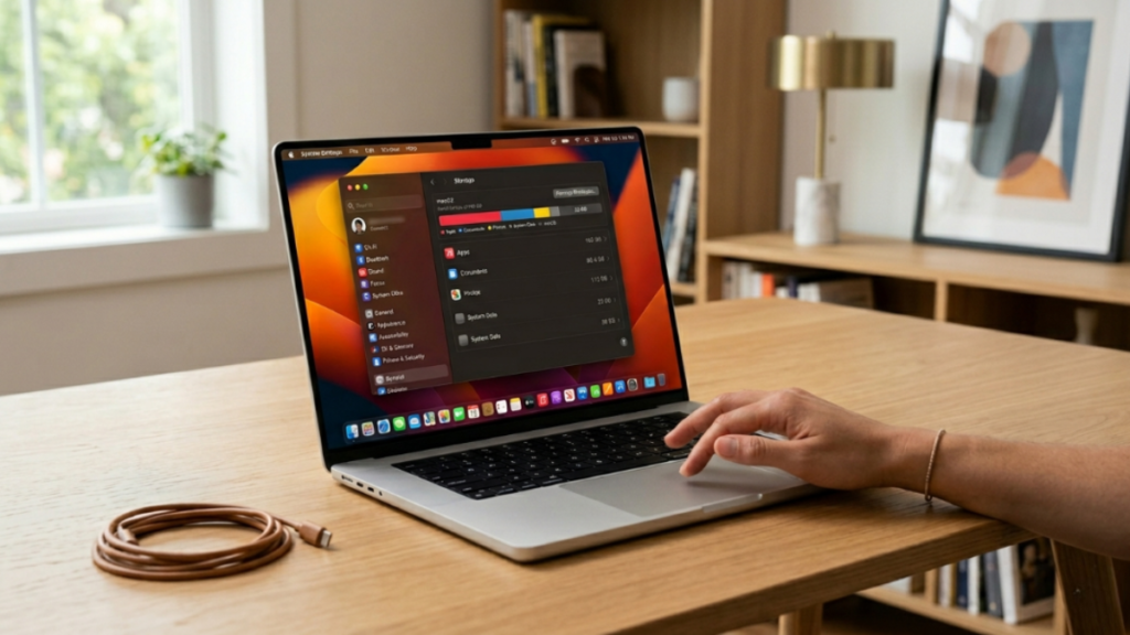 how to check storage on Mac