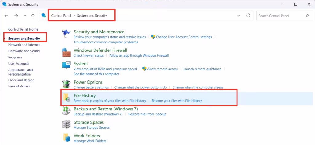 Create a Full System Image Backup