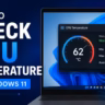 how to check cpu temperature windows 11