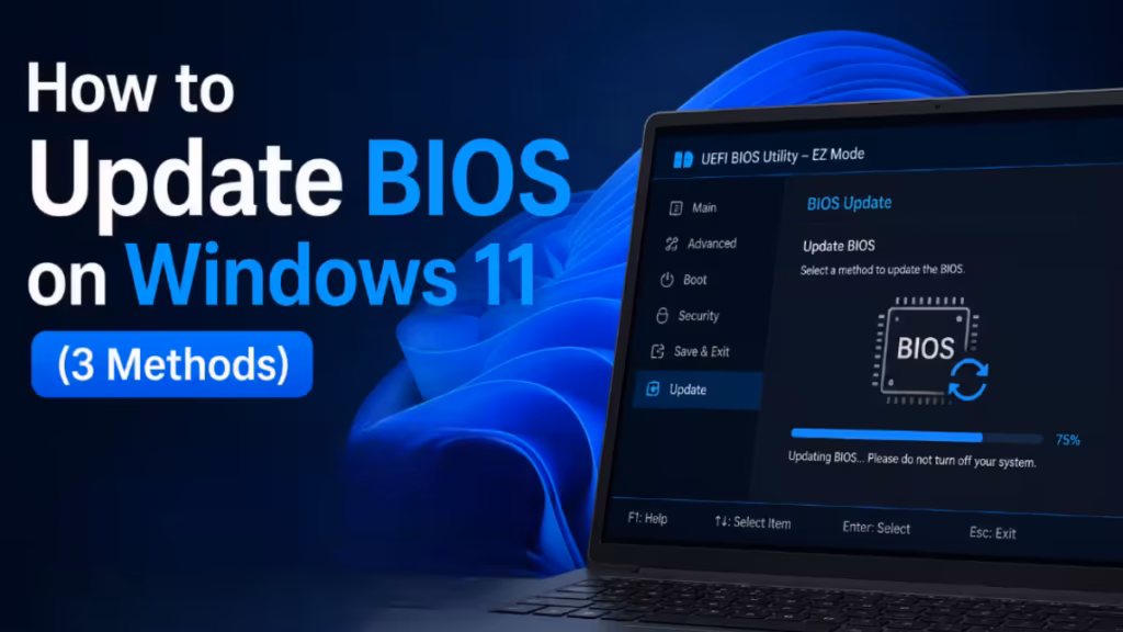 how to update bios on windows 11