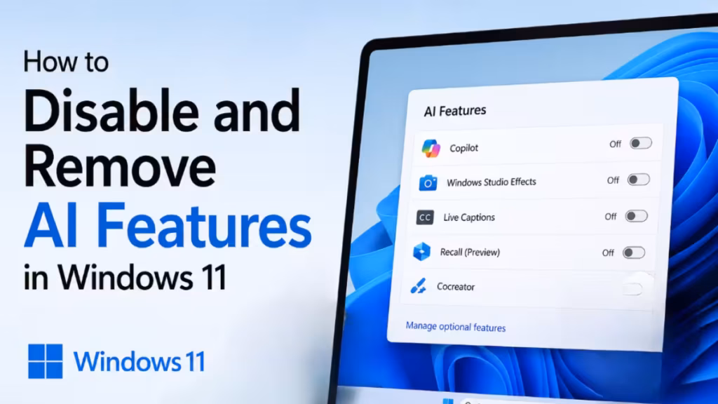 Remove AI Features from Windows 11