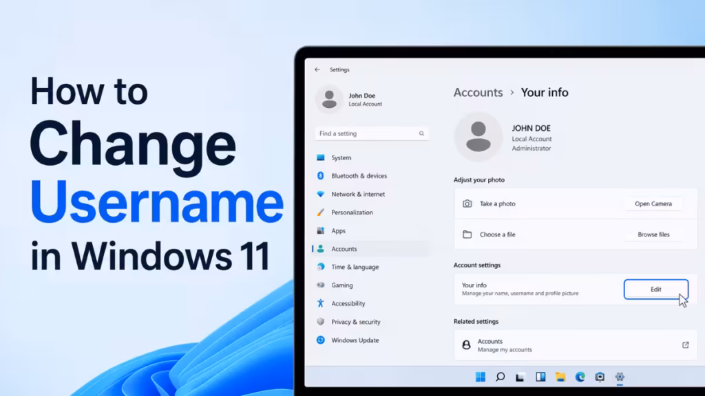 How to Change Username in Windows 11