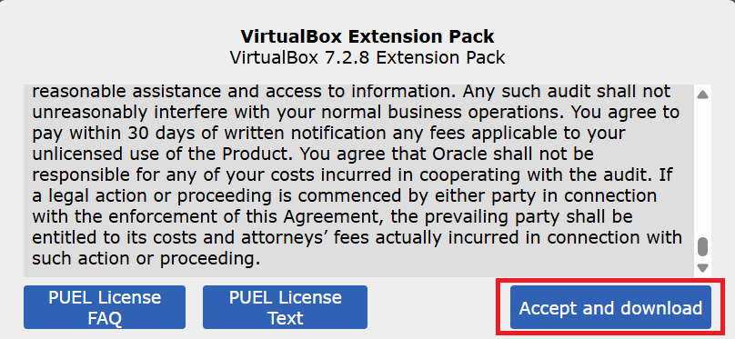 How to Install the VirtualBox Extension Pack