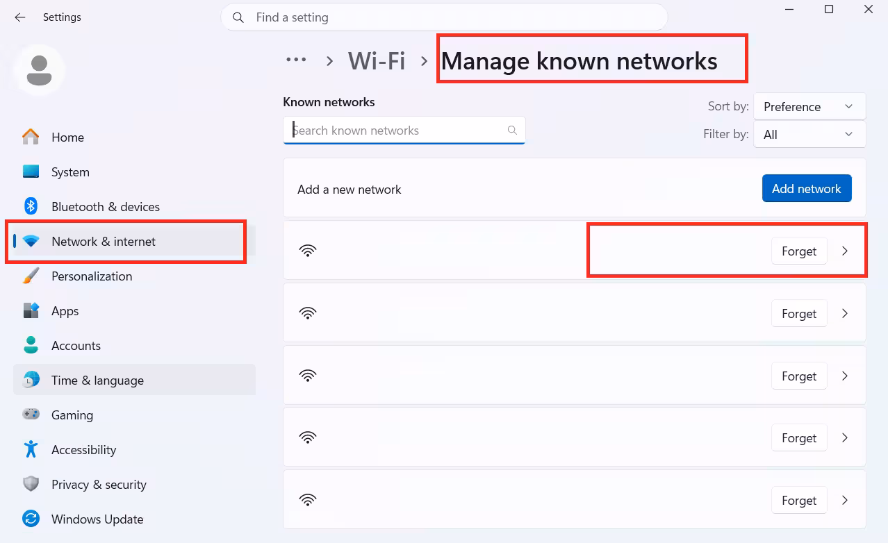 Forget the Network and Reconnect