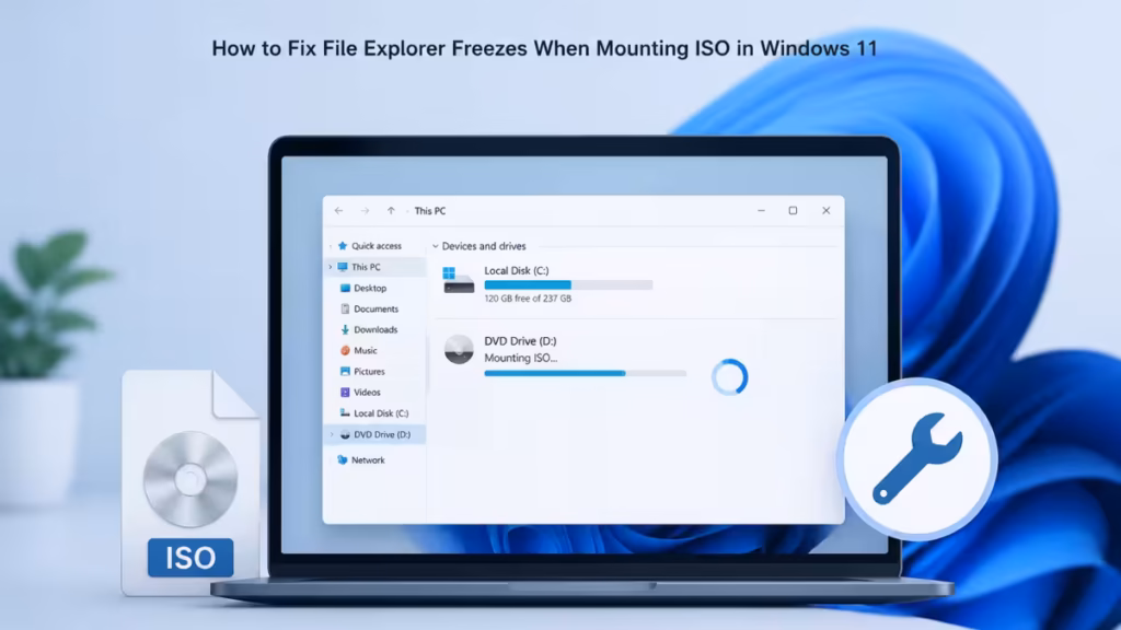 File Explorer Freezes When Mounting ISO in Windows 11