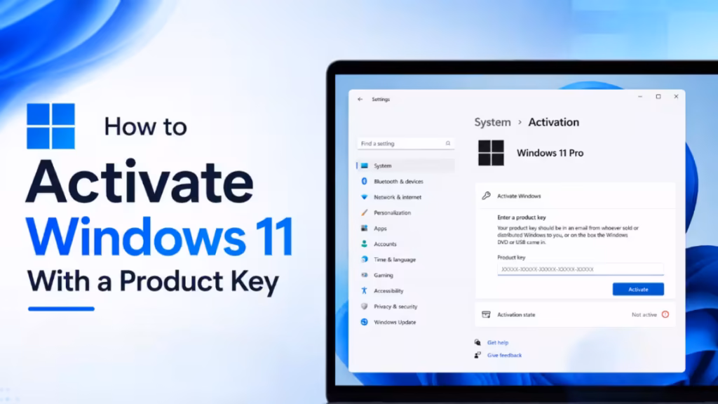 activate windows 11 with product key