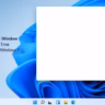 blank white window Windows 11 login