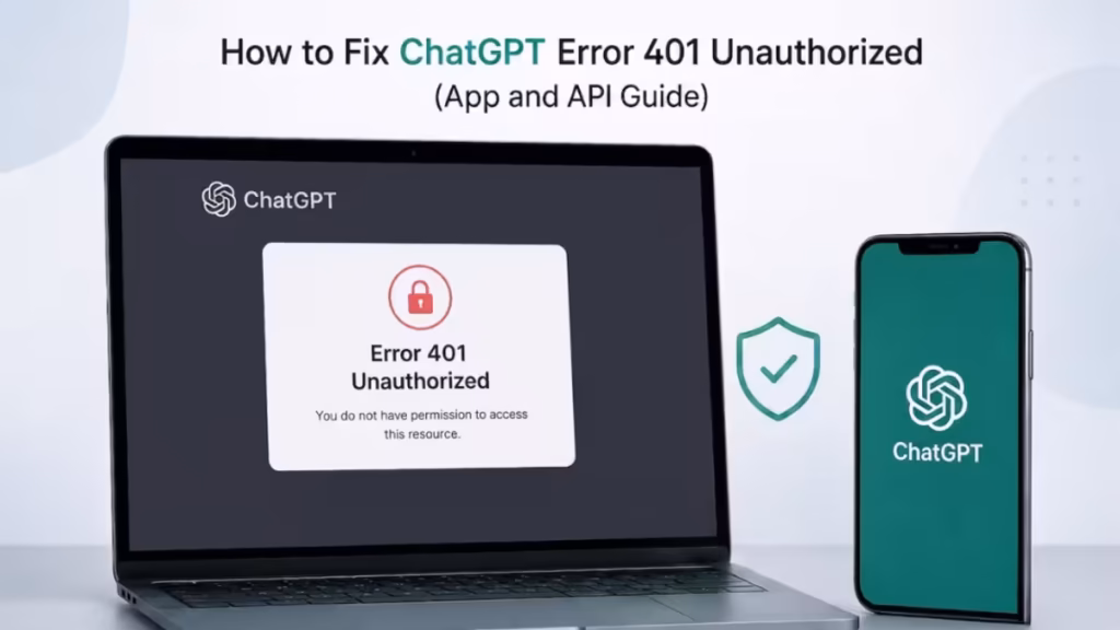 ChatGPT Error 401 Unauthorized