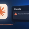 claude response incomplete error