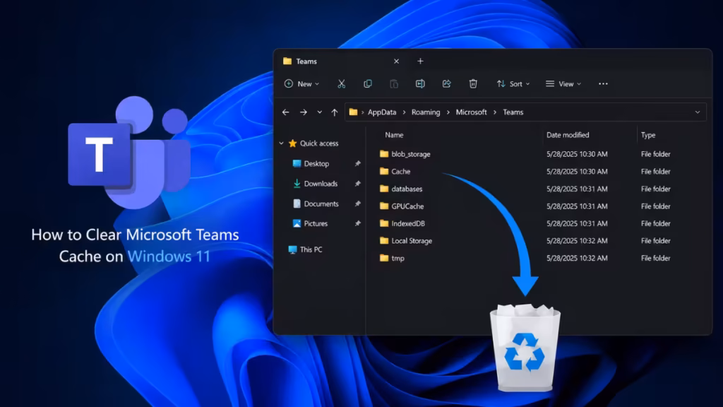 clear teams cache windows 11
