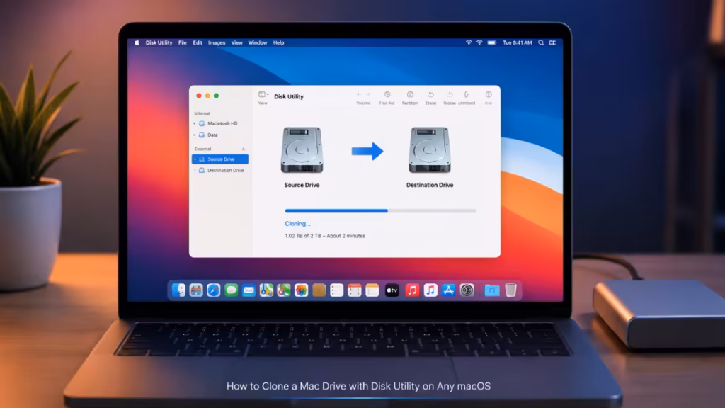 clone Mac drive with Disk Utility