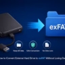 convert exfat without losing data