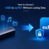 convert USB to exFAT without losing data