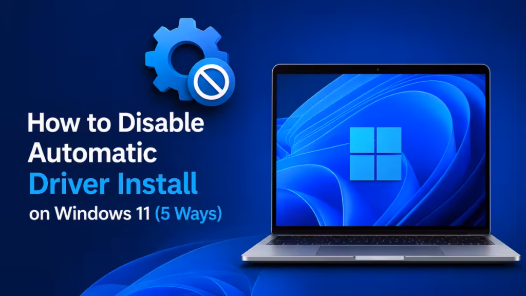 disable automatic driver install windows 11