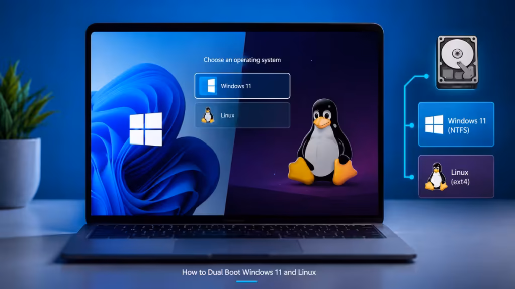 dual boot windows 11 and linux