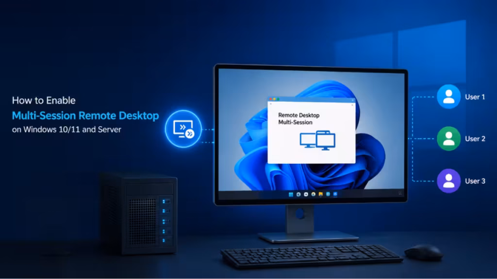 enable multi-session remote desktop