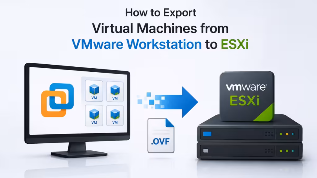 export vmware workstation to esxi