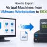export vmware workstation to esxi