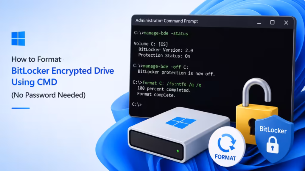 Format BitLocker Encrypted Drive