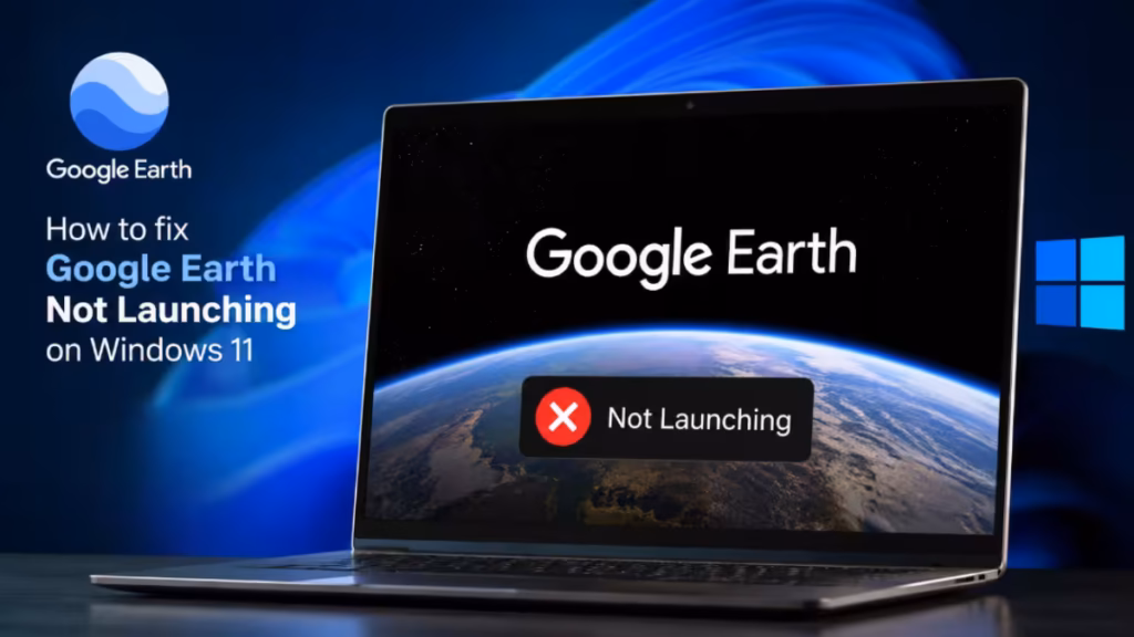 Google Earth not launching Windows 11