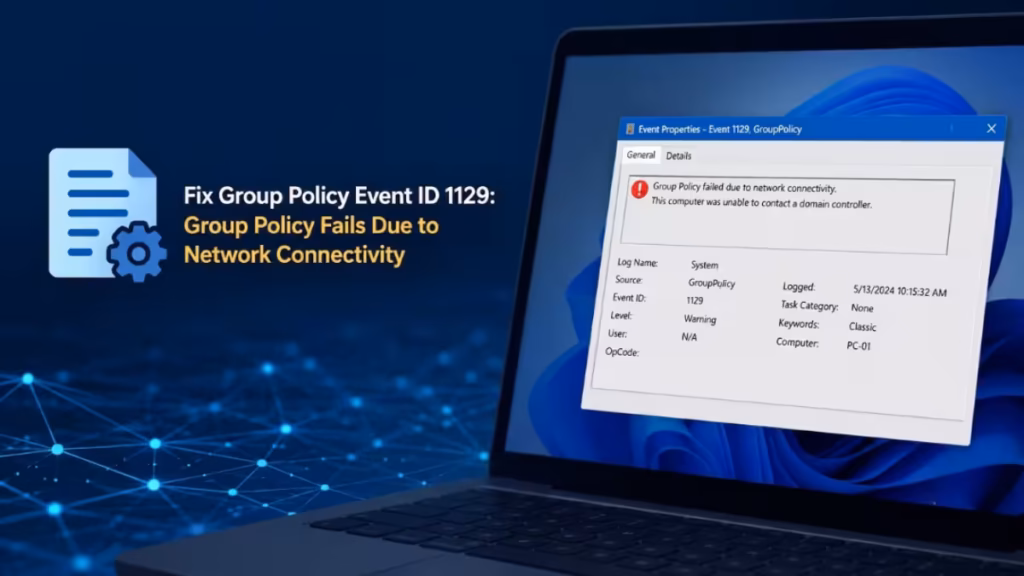 Group Policy Event ID 1129