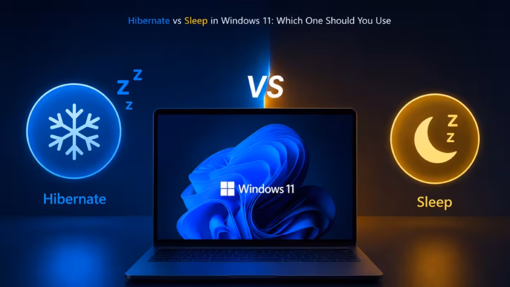 hibernate vs sleep windows 11