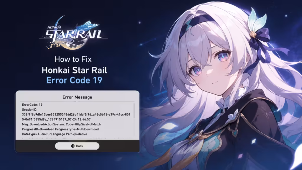 Honkai Star Rail Error Code 19