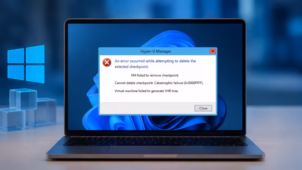 hyper-v cannot delete checkpoint