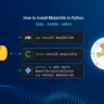 install matplotlib in python