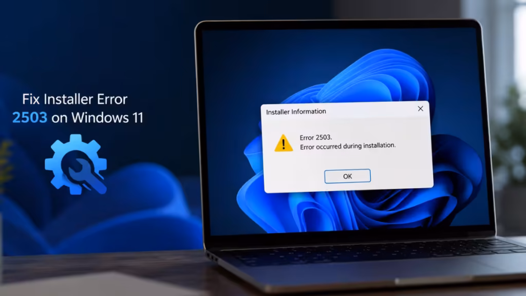 installer error 2503
