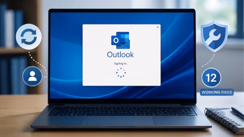 outlook stuck in sign-in loop