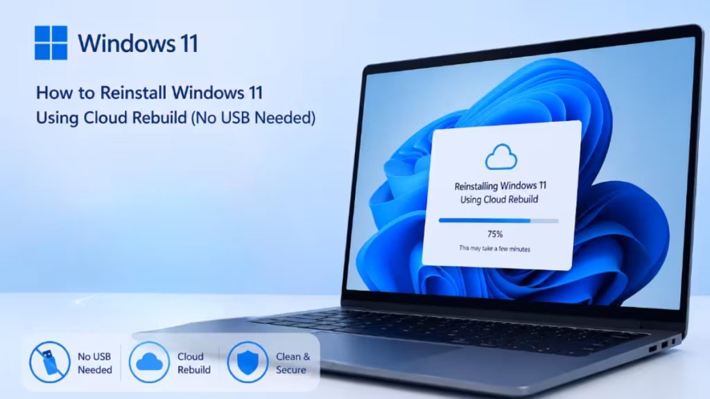 Reinstall Windows 11 Using Cloud Rebuild