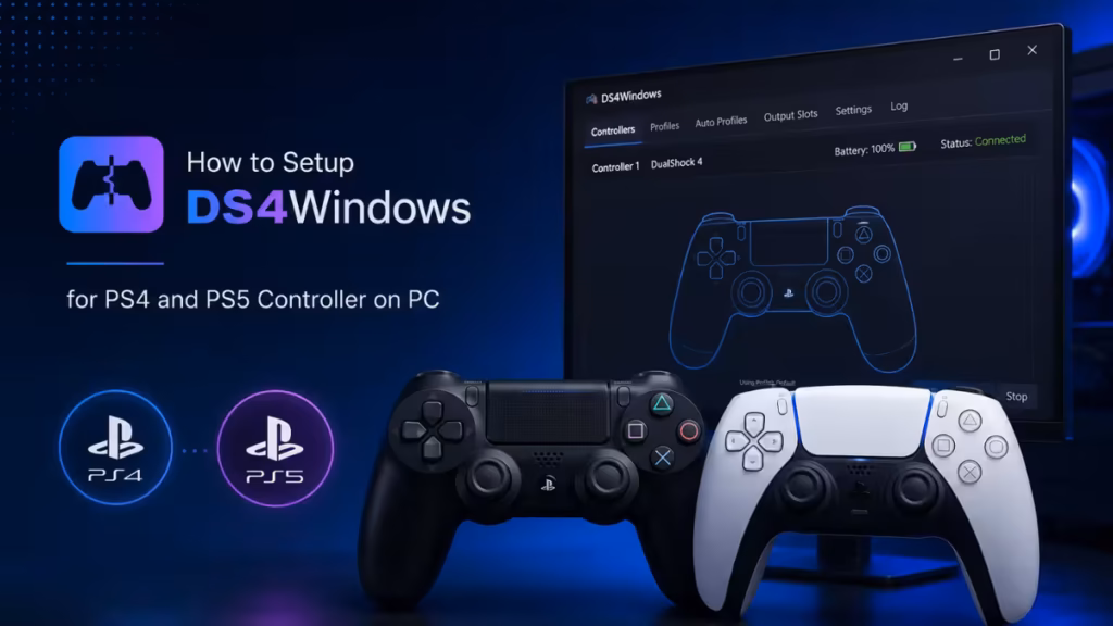 setup DS4Windows PS4 PS5 controller