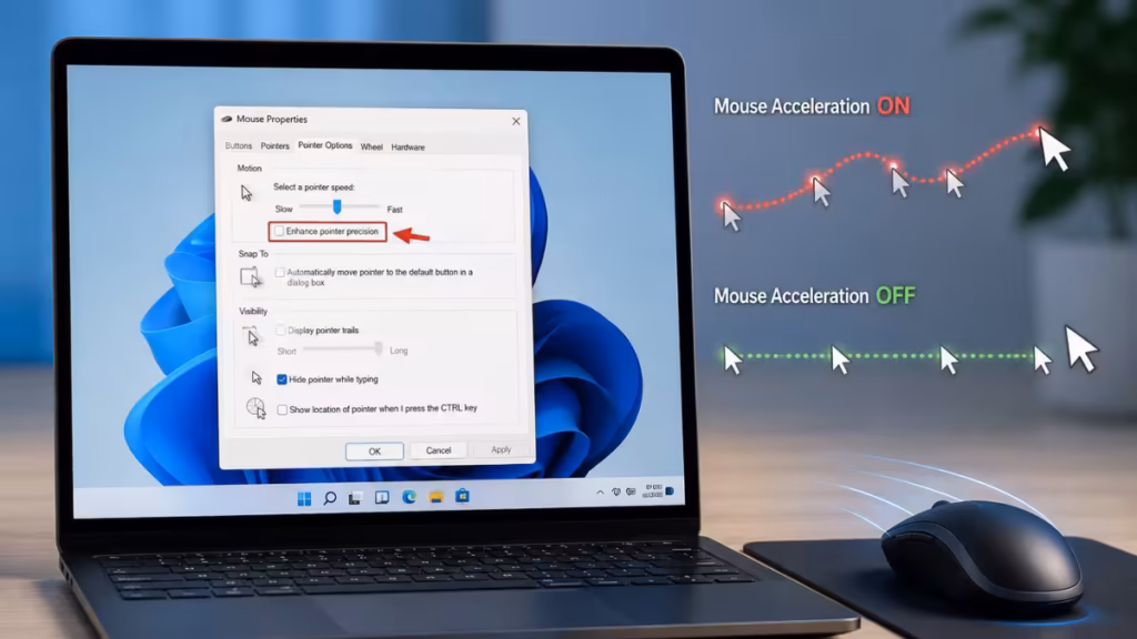 turn off mouse acceleration windows 11