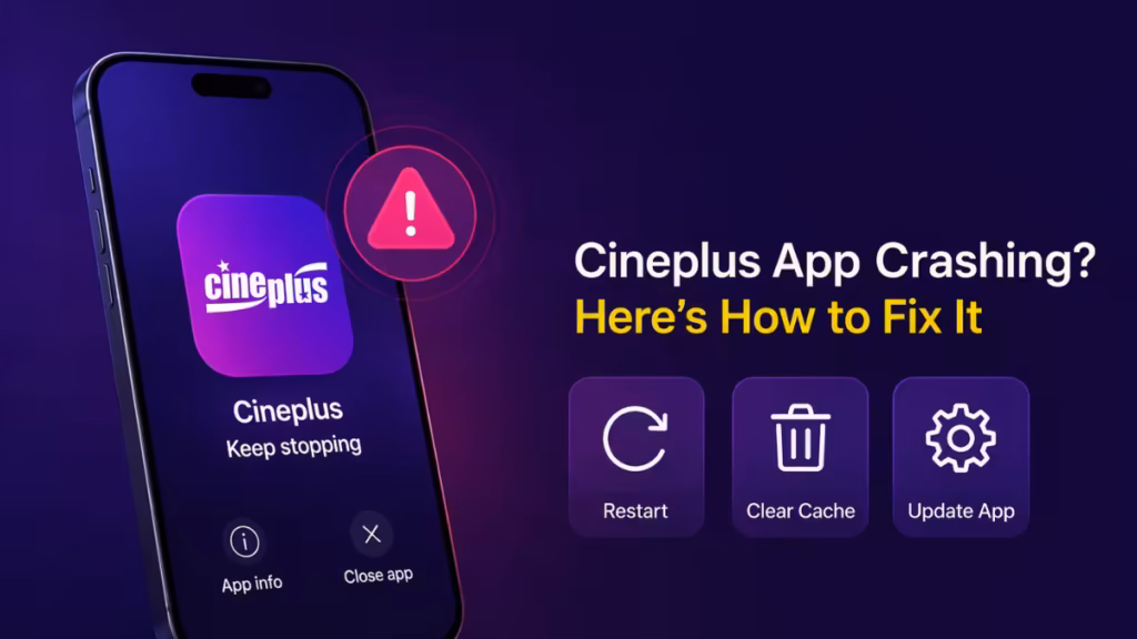 cineplus app crashing