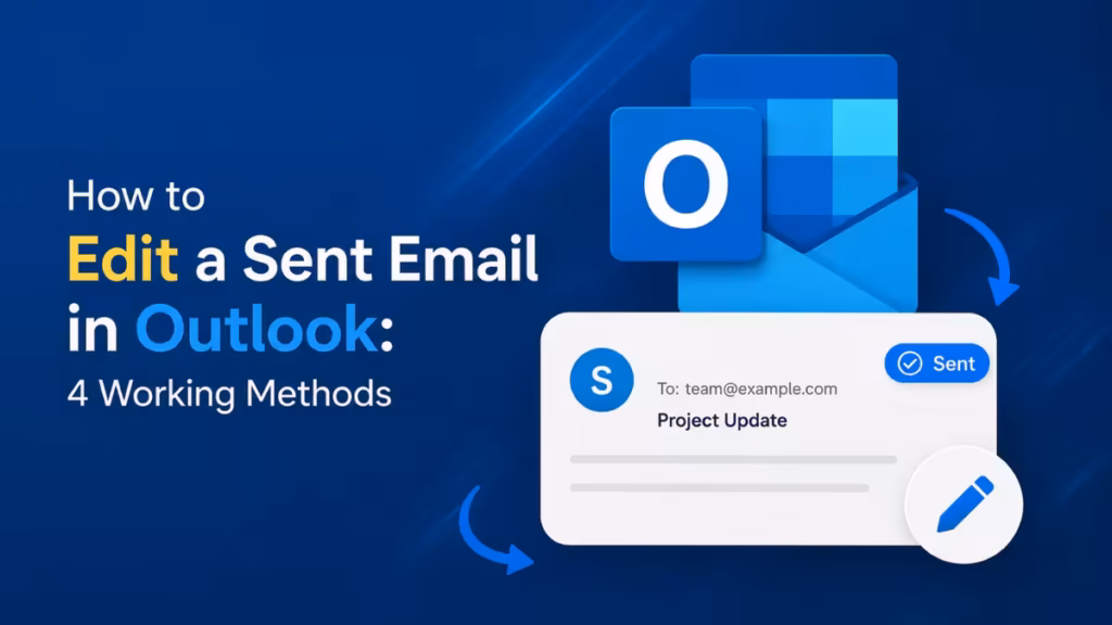 edit sent email in outlook