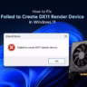 failed to create dx11 render device