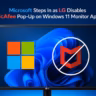 LG monitor McAfee pop-up
