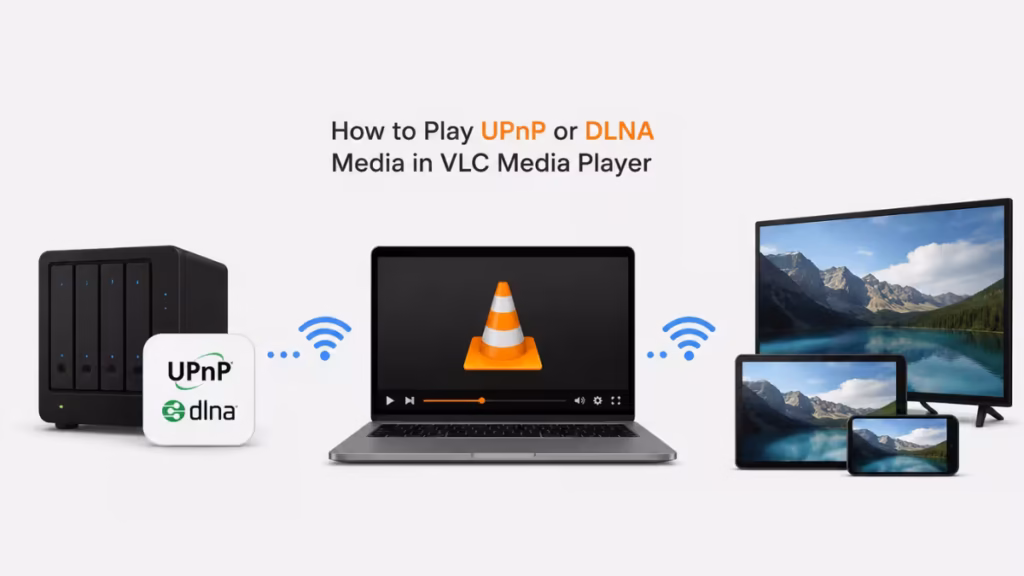 play UPnP DLNA VLC